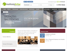 Tablet Screenshot of institutolicitar.com.br